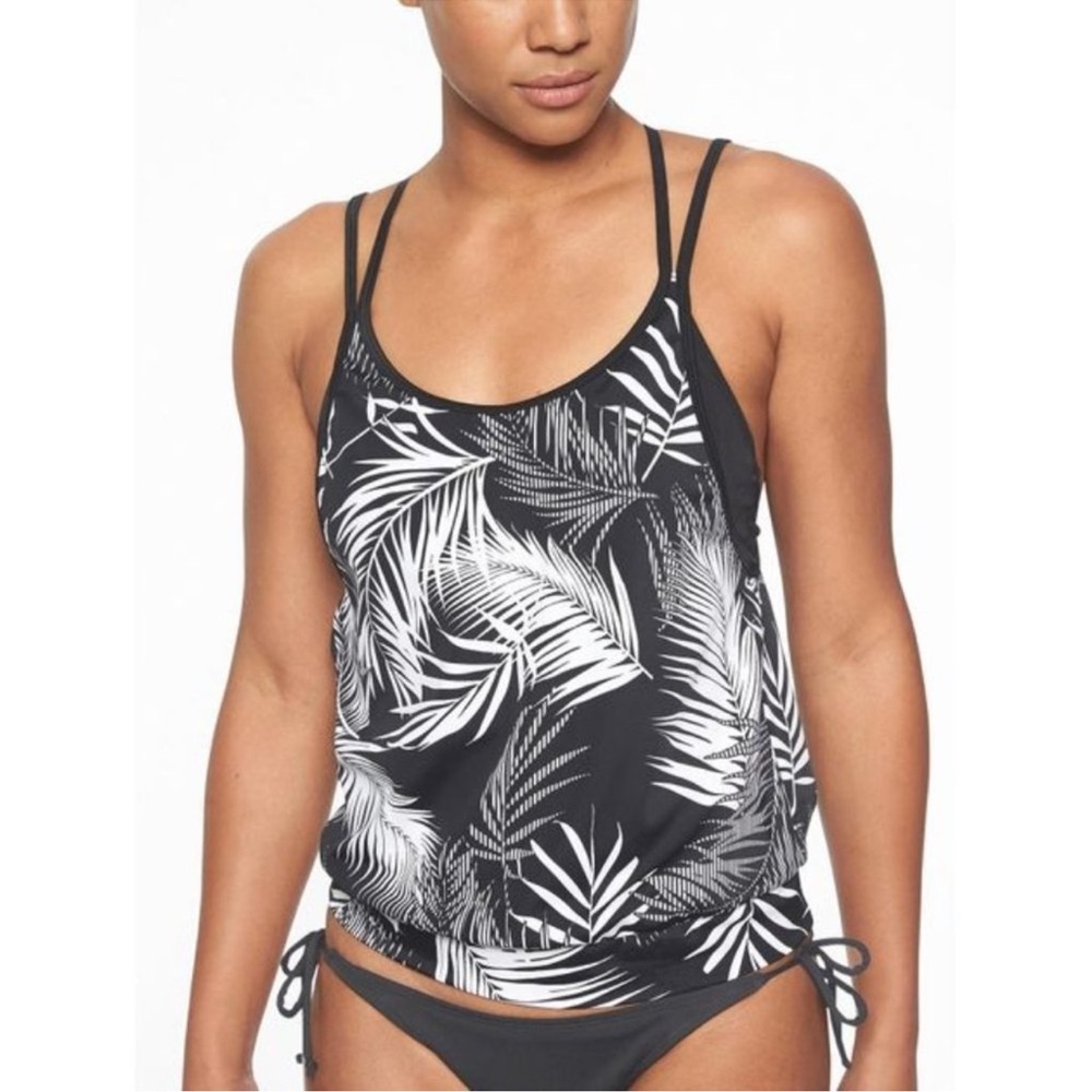 ATHLETA Sandy Beach Tankini Black and White Size 36B/C